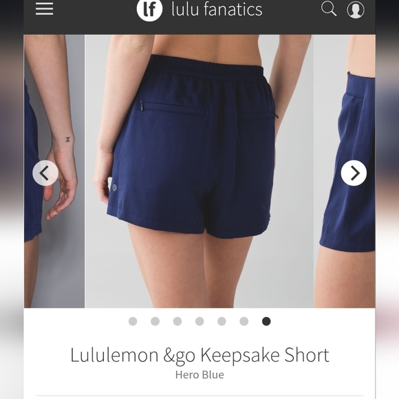 lululemon athletica &go Keepsake Short - Hero Blue - Picture 3 of 12